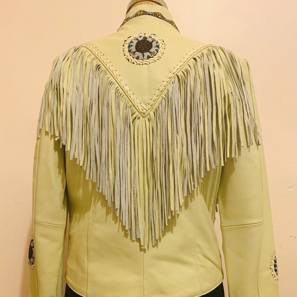 🤠Cowboy Carter Ready🤠 Fringe Leather Jacket!!